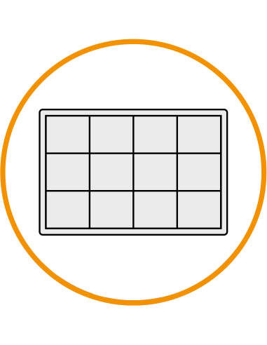 Separaciones variables 12 compartimentos