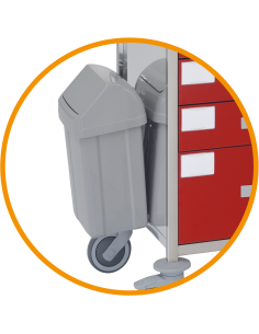 Cubo de residuos PVC, capacidad 12lts