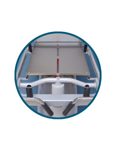 Carro camilla de urgencias de acero y...