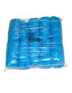 Calzas Cubrepies Plastificadas AZUL paq 100 uds., Caja 2000 uds