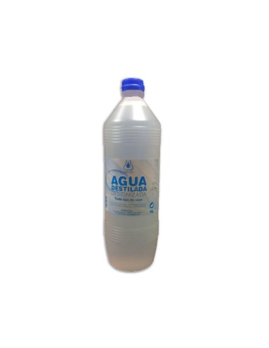 Agua destilada/desionizada, 1 L