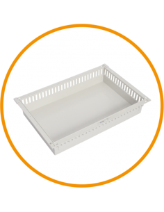 Cesta ISO, accesorio carros multifuncionales 600x400x100mm