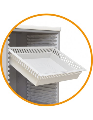 Carro multifuncional, 3 cajones, 3 cestas ISO...