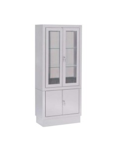 Vitrina - Armario Clínica , acero inox, con cerradura