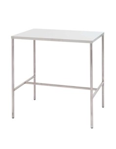 Mesa para autoclave, estructura acero inox.