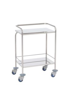 Mesa para autoclave, estructura acero inox.