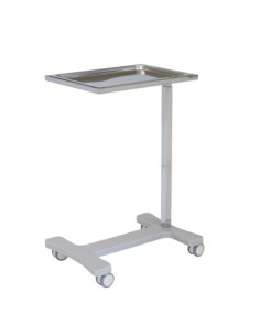 Mesa para instrumental tipo Mayo, acero inox.