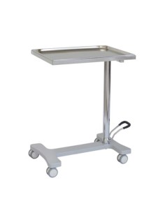 Mesa para instrumental tipo Mayo, acero inox.