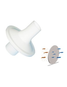 Filtro Bacteriano/Vírico Desechable para espirómetro 28mm, Caja 100 uds