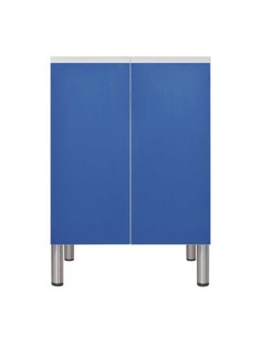 Armario Bajo 65x60x85 cm, 2 puertas, interior con paneles, 5 cestas