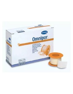 Esparadrapo Papel Omnipor 2,5cm x 9,1m, Caja 12 uds