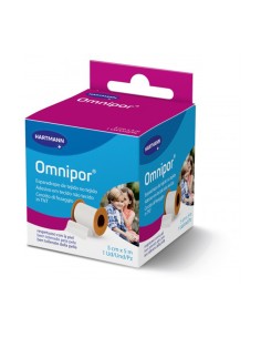 Esparadrapo Papel Omnipor 5cm x 5m, Caja 1ud