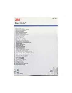 Tira de sutura cutánea Steri-Strip 12mmx100mm Azul Oscuro, Caja 300 uds