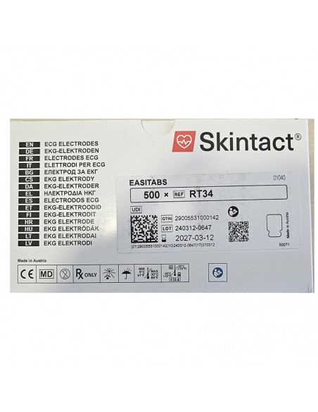 Electrodos ECG RT34, 500 uds.
