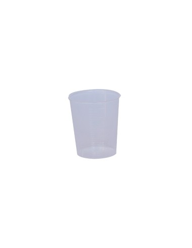 Vaso medicación sin tapa 25 ml. Azul, Caja 50 uds