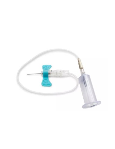 Aguja Vacutainer Palomilla Sistema de Seguridad 21G x 18cm 3/4", Caja 25 uds.
