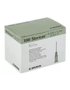 Aguja Hipodérmica Sterican 27G 0,4x12mm Gris BBraun, 100 uds