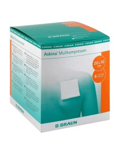 Askina Mullkompressen Estéril 10x20cm B Braun, 25 sobres