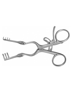 Retractor Adson Baby Premium dientes 3x4, 14 cm, semiagudo BBraun