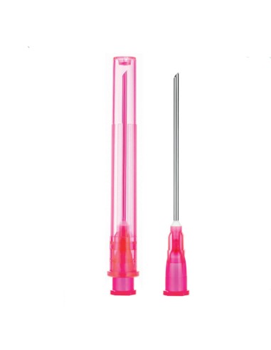 Aguja de carga 18G 1,2x40mm 1 1/2" Roja Sol-M, 100 uds