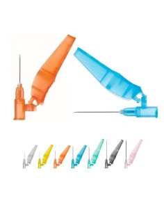 Aguja de seguridad 22G 0,7x40mm 1 1/2" Negro Sol-M, 100 uds