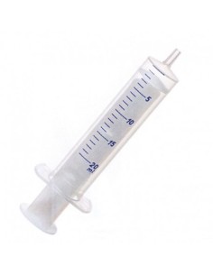 Jeringa 2 cuerpos Cono Luer Excéntrico 20ml., Caja 50 uds