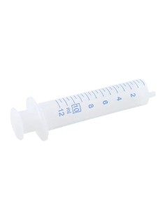 Jeringa 2 cuerpos Cono Luer Excéntrico 10ml., Caja 100 uds