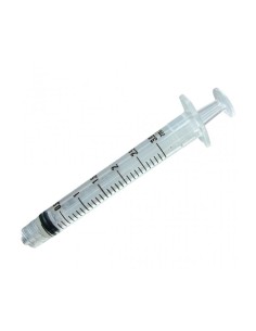 Jeringa 3 cuerpos Luer-Lock concéntrica 1,ml., Caja 100 uds
