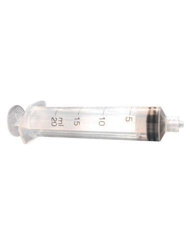 Jeringa 3 cuerpos Luer-Lock concéntrica 20,ml., Caja 50 uds