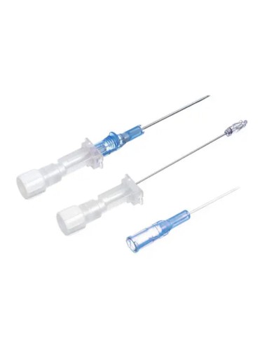 Catéter Periférico de Seguridad pasiva Polywin Adva 16G x 45mm, Caja 100 uds