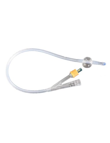 Sonda Foley 2V 100% Silicona Balón 1,5 ml CH 6, Caja 10 uds