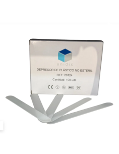 Depresor de Plástico no estéril, Caja 100 ud.
