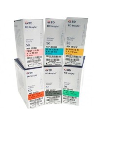 Catéter BD IV VIALON 22G 0,9 x 25mm 1¨ Azul, 50 uds.