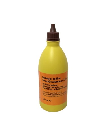 Solución Povidona Jabonosa 7,5% Roja, 500 ml.