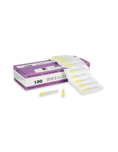 Aguja Mesoterapia Meso-Relle Amarilla 30G...
