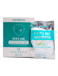 Mascarilla Protección FFP3 NR Blanca, Caja 20 uds