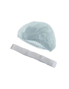 Gorro enfermera plegado blanco, Caja 100 uds