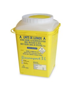 Contenedor Agujas Biocompact Amarillo 3 L, 1 ud.