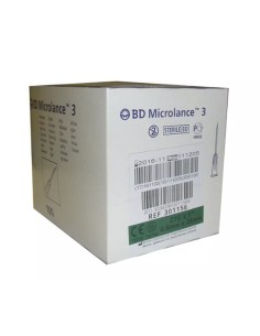 Aguja BD 0,8mmx25mm 21G - 1" Verde, Caja 100 uds.