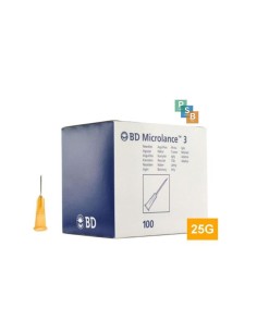 Aguja BD 0,5mmx16mm 25G - 5/8" Naranja, Caja 100 uds.