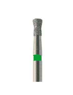 Fresa 806G.FG Verde Diamante Cónica Invertida con Collar Jota, 5 uds