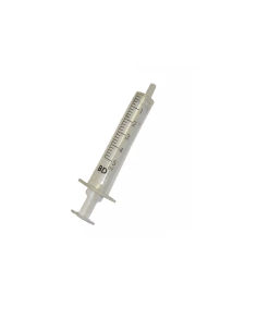 Jeringa BD 5 ml. 2 cuerpos desechables, Caja 100 uds.