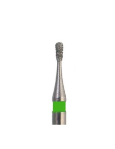 Fresa 809RG.FG Verde Diamante Convexo, punta redondeada, corto Jota, 5 uds