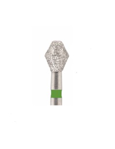 Fresa 811G.FG Verde Diamante Barril Corto Jota, 2 uds