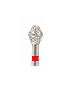 Fresa 811F.FG Rojo Diamante Barril Corto Jota, 2 uds